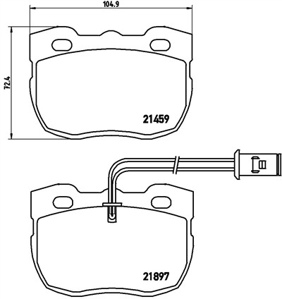 BREMBO P 44 004 Číslo výrobce: 21459. EAN: 8020584053270.