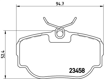 BREMBO P 44 009 Číslo výrobce: 23458. EAN: 8020584053324.