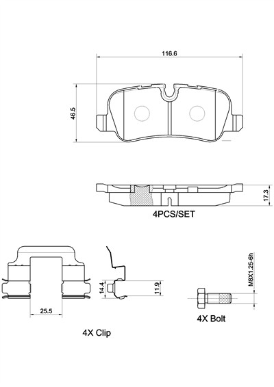 BREMBO P 44 013X Číslo výrobce: 24192. EAN: 8020584134689.