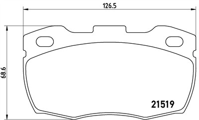 BREMBO P 44 015 Číslo výrobce: 21519. EAN: 8020584060926.