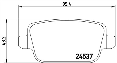 BREMBO P 44 016 Číslo výrobce: 24537. EAN: 8020584060933.