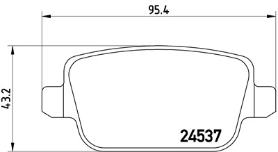 BREMBO P 44 017 Číslo výrobce: 24537. EAN: 8020584060940.
