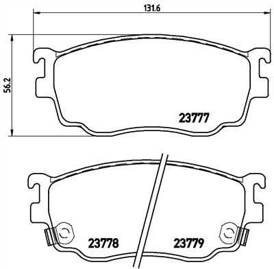 BREMBO P 49 026 Číslo výrobce: 23777. EAN: 8020584053638.