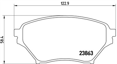BREMBO P 49 029 Číslo výrobce: 23863. EAN: 8020584053669.