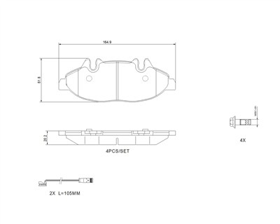 BREMBO P 50 050G Číslo výrobce: 24007. EAN: 8020584124987.