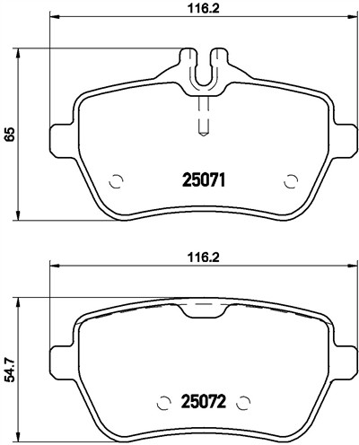 BREMBO P 50 103 Číslo výrobce: 25071. EAN: 8020584104873.