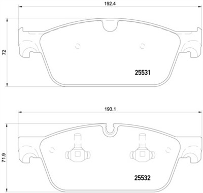 BREMBO P 50 112 Číslo výrobce: 25531. EAN: 8020584109670.