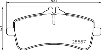 BREMBO P 50 131 Číslo výrobce: 25587. EAN: 8020584115091.