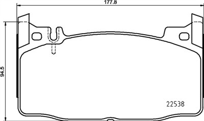 BREMBO P 50 143 Číslo výrobce: 22538. EAN: 8020584068427.