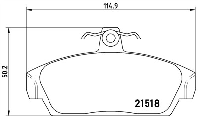 BREMBO P 52 015 Číslo výrobce: 21518. EAN: 8020584054451.