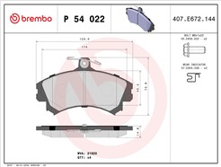 BREMBO P 54 022