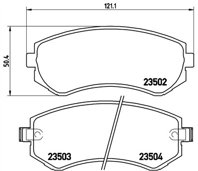 BREMBO P 56 039 Číslo výrobce: 23502. EAN: 8020584055199.
