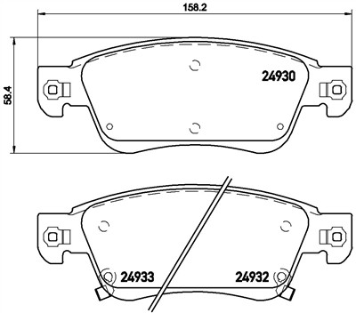 BREMBO P 56 080 Číslo výrobce: 24930. EAN: 8020584103326.