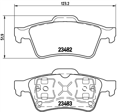 BREMBO P 59 044 Číslo výrobce: 23483. EAN: 8020584055755.