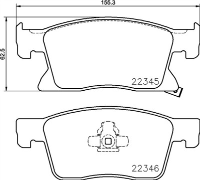 BREMBO P 59 091 Číslo výrobce: 22345. EAN: 8020584084502.