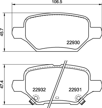 BREMBO P 59 099 Číslo výrobce: 22930. EAN: 8020584118016.