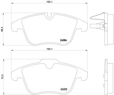 BREMBO P 61 106 Číslo výrobce: 24084. EAN: 8020584103548.