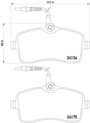 BREMBO P 61 109 Číslo výrobce: 24134. EAN: 8020584103579.