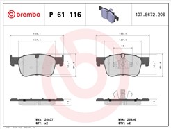 BREMBO P 61 116