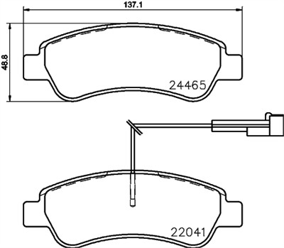 BREMBO P 61 125 Číslo výrobce: 22041. EAN: 8020584080146.