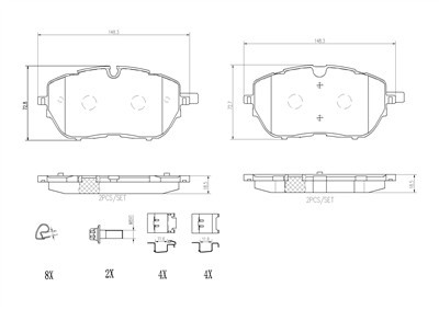 BREMBO P 61 128 Číslo výrobce: 22218. EAN: 8020584084021.