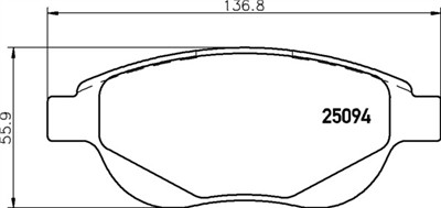 BREMBO P 61 137 Číslo výrobce: 25094. EAN: 8020584119693.