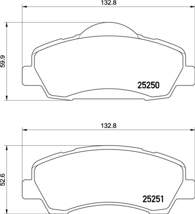 BREMBO P 61 138 Číslo výrobce: 25250. EAN: 8020584084847.