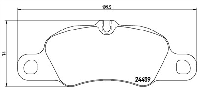 BREMBO P 65 019 Číslo výrobce: 24459. EAN: 8020584090794.