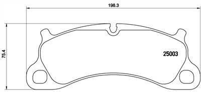 BREMBO P 65 025 Číslo výrobce: 25003. EAN: 8020584103630.