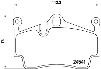 BREMBO P 65 028 Číslo výrobce: 24541. EAN: 8020584109830.