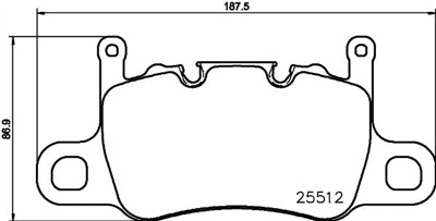 BREMBO P 65 037 Číslo výrobce: 25512. EAN: 8020584084106.