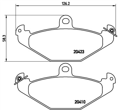BREMBO P 68 017 Číslo výrobce: 20410. EAN: 8020584056806.