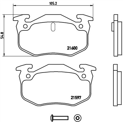 BREMBO P 68 018 Číslo výrobce: 21600. EAN: 8020584056813.