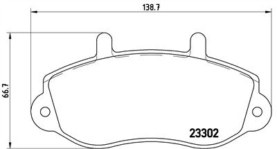 BREMBO P 68 025 Číslo výrobce: 23302. EAN: 8020584056882.