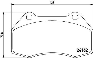 BREMBO P 68 036 Číslo výrobce: 24162. EAN: 8020584056998.