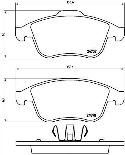BREMBO P 68 045 Číslo výrobce: 24709. EAN: 8020584061961.