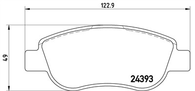 BREMBO P 68 049 Číslo výrobce: 24393. EAN: 8020584062005.