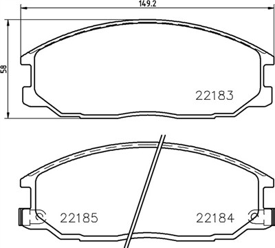 BREMBO P 77 002 Číslo výrobce: 22183. EAN: 8020584086940.
