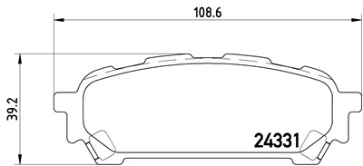 BREMBO P 78 014 Číslo výrobce: 24331. EAN: 8020584059654.