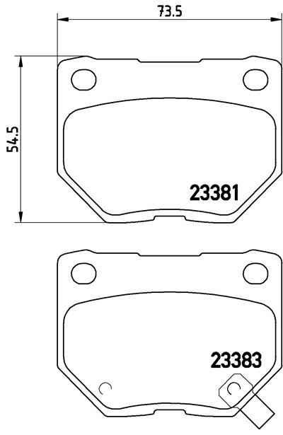 BREMBO P 78 016 Číslo výrobce: 23381. EAN: 8020584062050.
