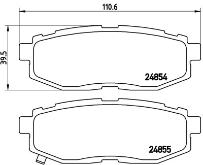 BREMBO P 78 018 Číslo výrobce: 24854. EAN: 8020584090862.