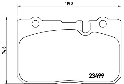 BREMBO P 83 039 Číslo výrobce: 23499. EAN: 8020584057742.