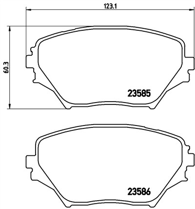 BREMBO P 83 055 Číslo výrobce: 23586. EAN: 8020584057902.