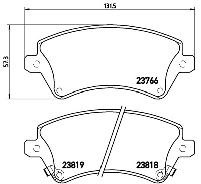 BREMBO P 83 064 Číslo výrobce: 23766. EAN: 8020584057995.