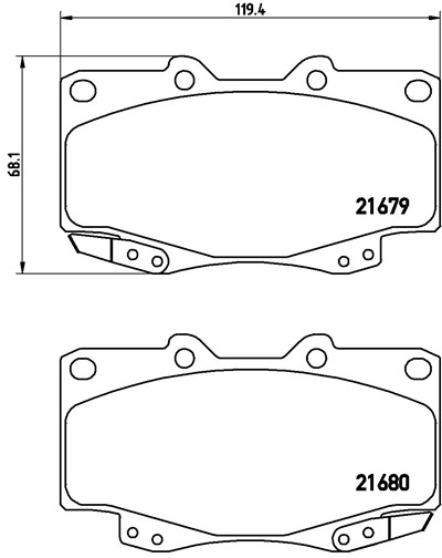 BREMBO P 83 069 Číslo výrobce: 21679. EAN: 8020584059692.