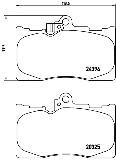 BREMBO P 83 072 Číslo výrobce: 20325. EAN: 8020584062104.