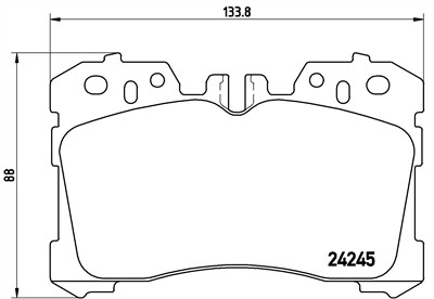 BREMBO P 83 075 Číslo výrobce: 24245. EAN: 8020584062135.