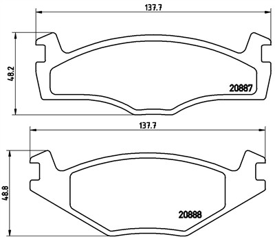 BREMBO P 85 012 Číslo výrobce: 20887. EAN: 8020584058152.