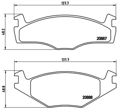 BREMBO P 85 024 Číslo výrobce: 20888. EAN: 8020584058275.