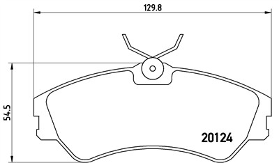 BREMBO P 85 028 Číslo výrobce: 20124. EAN: 8020584058312.